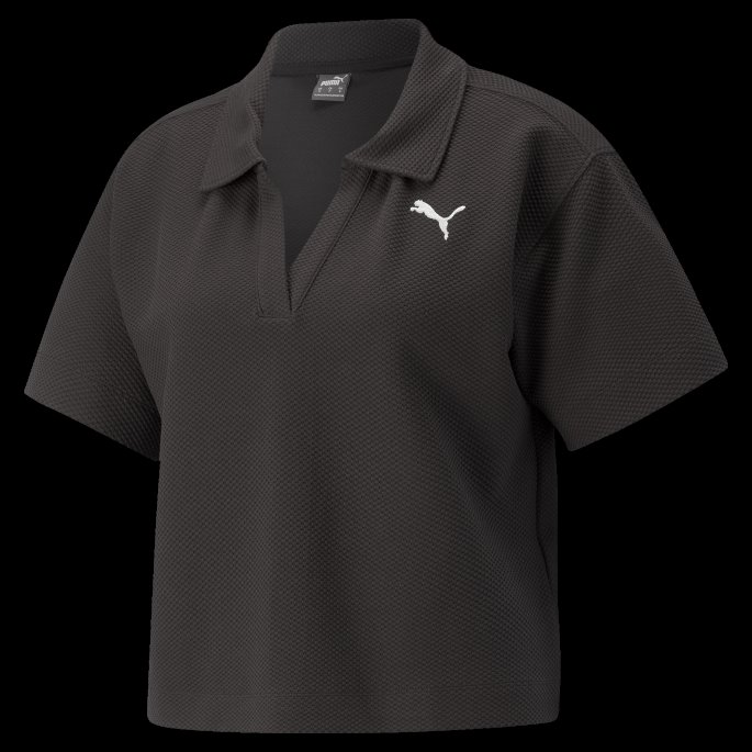 Svart Puma På Salg Hennes Polo Tee Kvinner