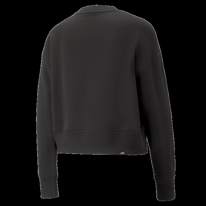 Svart Puma På Salg Hennes Crew Neck Sweatshirt Kvinner