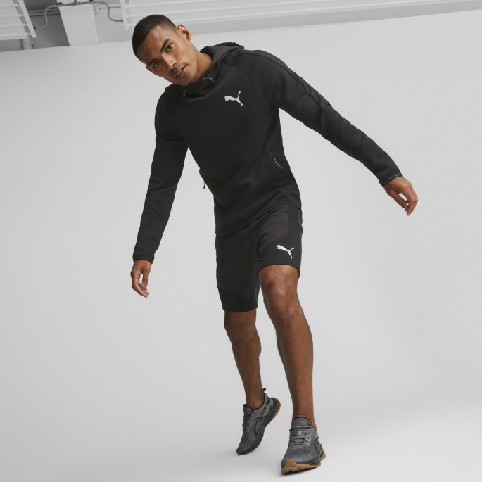 Svart Puma På Tilbud Evostripe Shorts Herre