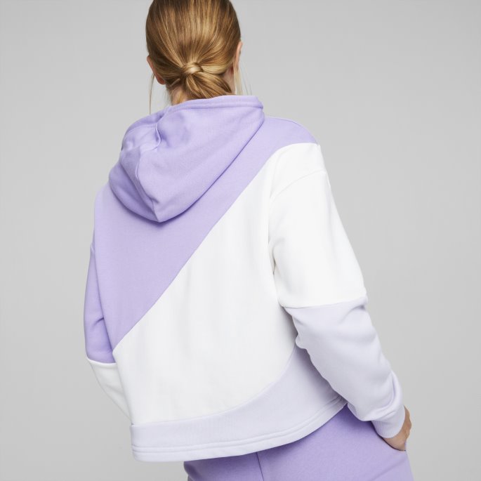 Puma På Tilbud Power Cat Hettegenser Kvinner Vivid Violet