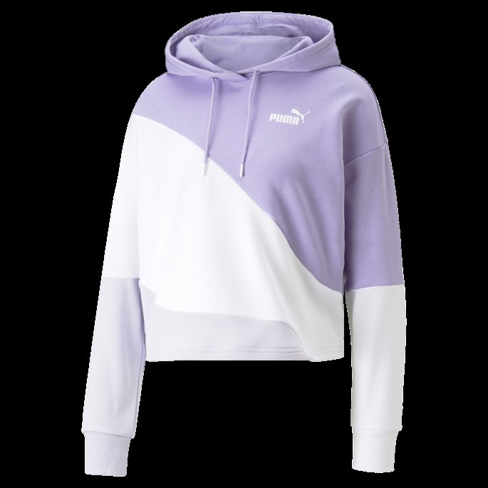 Puma På Tilbud Power Cat Hettegenser Kvinner Vivid Violet