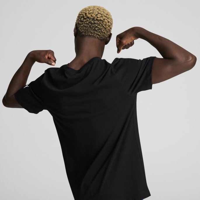 Svart Bølget Baby Logo T-skjorte For Menn Puma På Salg