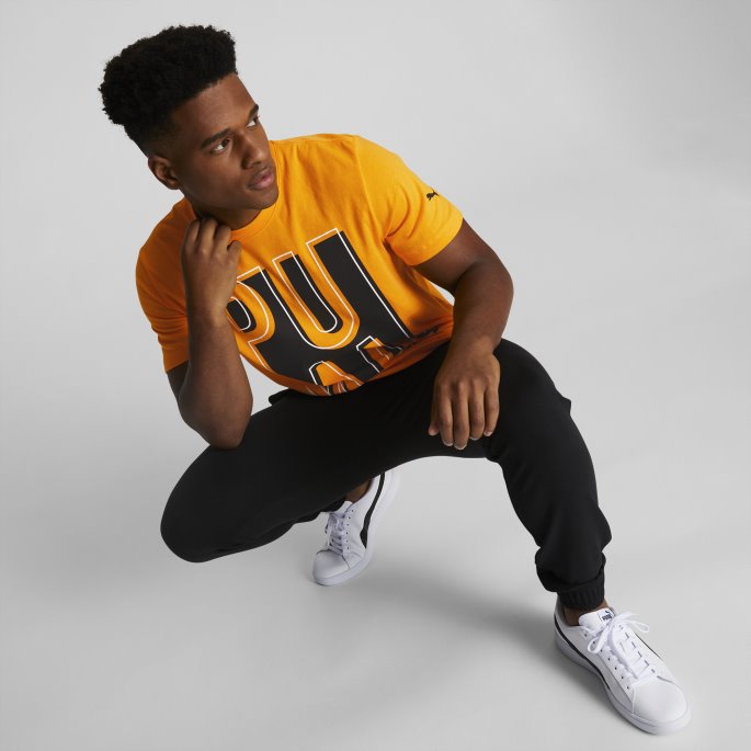 Puma På Salg Utenfor Boksen Herre Logo Tee Sun Stream