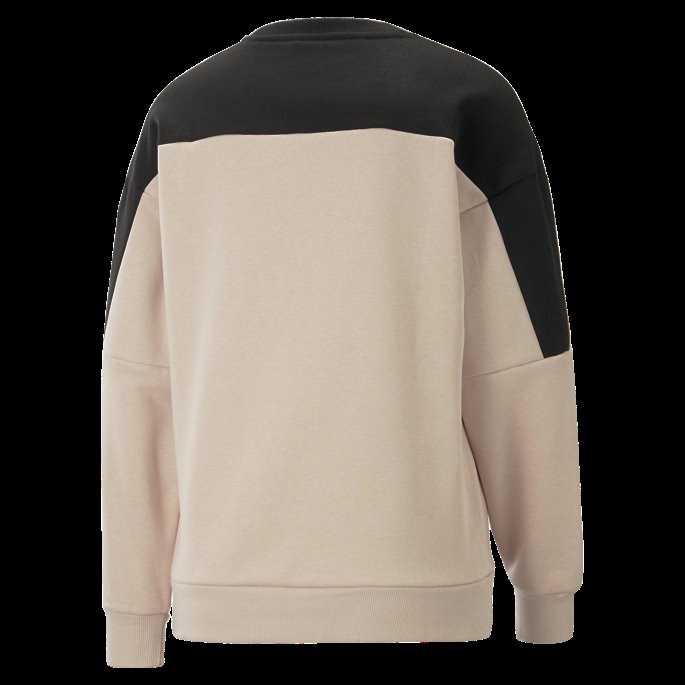 Puma På Salg Rundt Blokken Sweatshirt Med Rund Hals For Kvinner Rosa Kvarts-svart