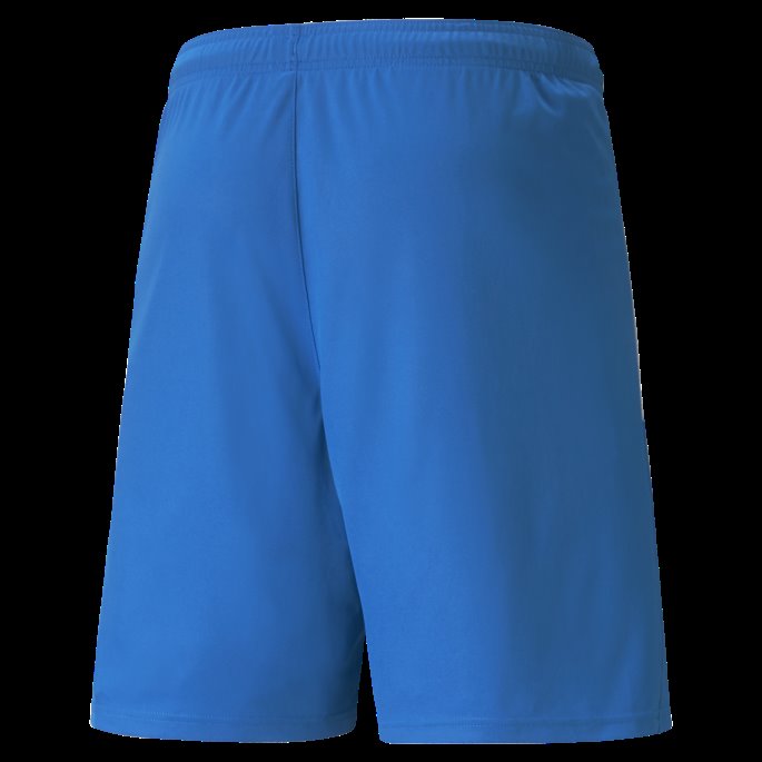 Puma På Tilbud Elektrisk Blå Limonade-hvit Teamliga Fotballshorts For Menn