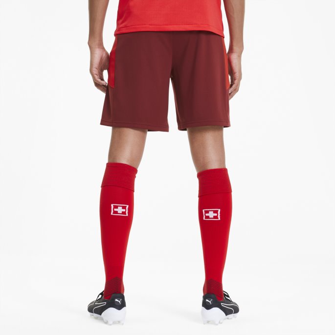 Granateple-rød Puma På Salg Suisse Menn Hjemme Replica Shorts
