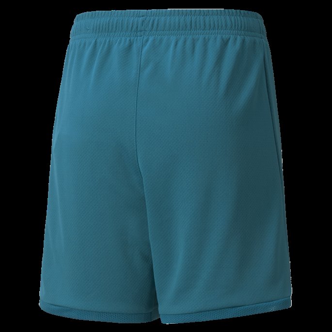Man City Replica Ungdomsfotballshorts 21-22 Ocean Depths-hvit Puma På Salg