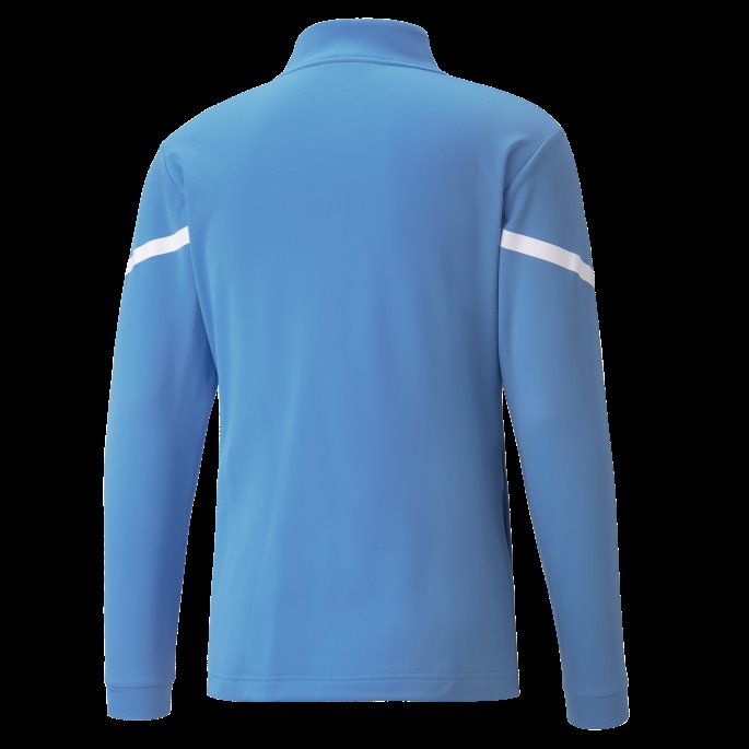 Bleu Azur-hvit Puma På Salg Om Prematch Quarter-zip Herrefotball Topp