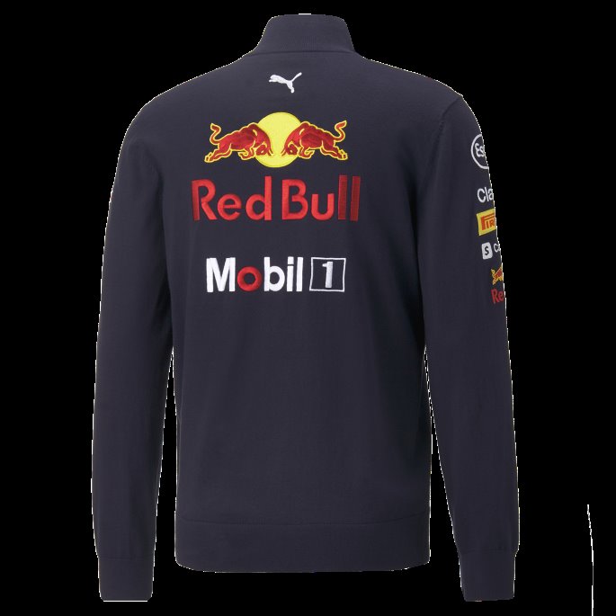 Red Bull Racing Team Halv Glidelås Herregenser Puma På Salg Nattehimmel