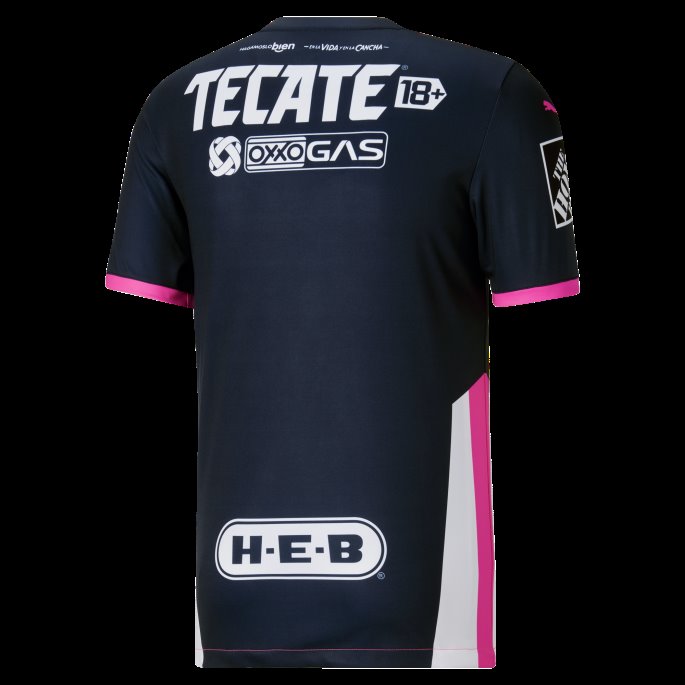Puma På Tilbud Ny Marine C. F. Monterrey '21-'22 Rosa Herrekopitrøye
