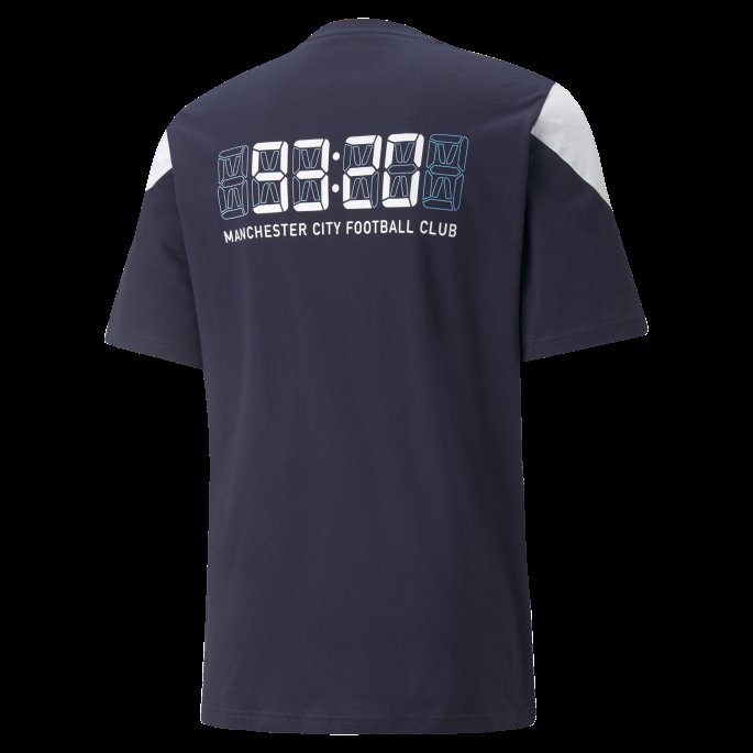 Puma På Salg Peacoat-white Man City Ftblculture Fotball-t-skjorte For Menn