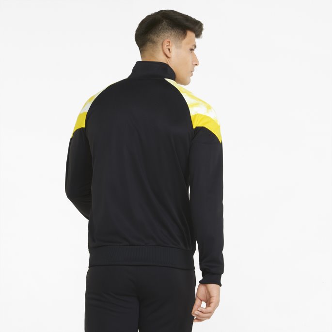 Puma På Tilbud Bvb Iconic Mcs Herrebane Fotballjakke Svart-cyber Gul