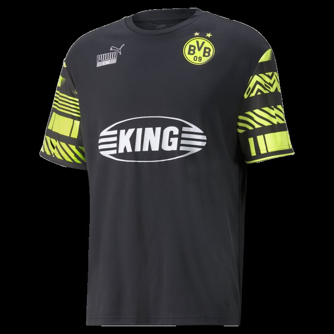 Puma På Tilbud Bvb Ftblheritage Herretrøye Svart-sikkerhet Gul