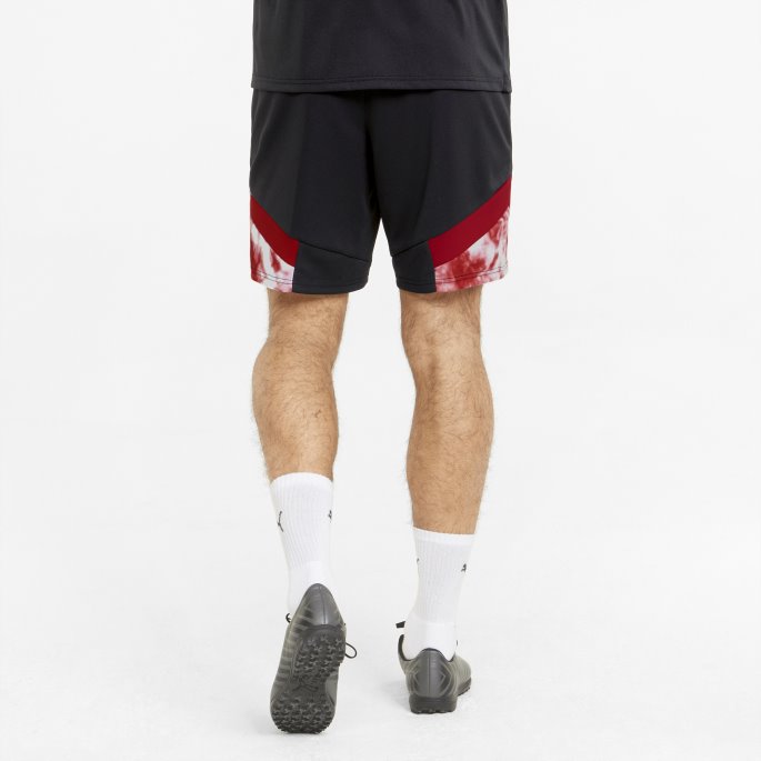 Svart-tango Rød Puma På Tilbud Acm Ikoniske Mcs Mesh Fotballshorts For Menn