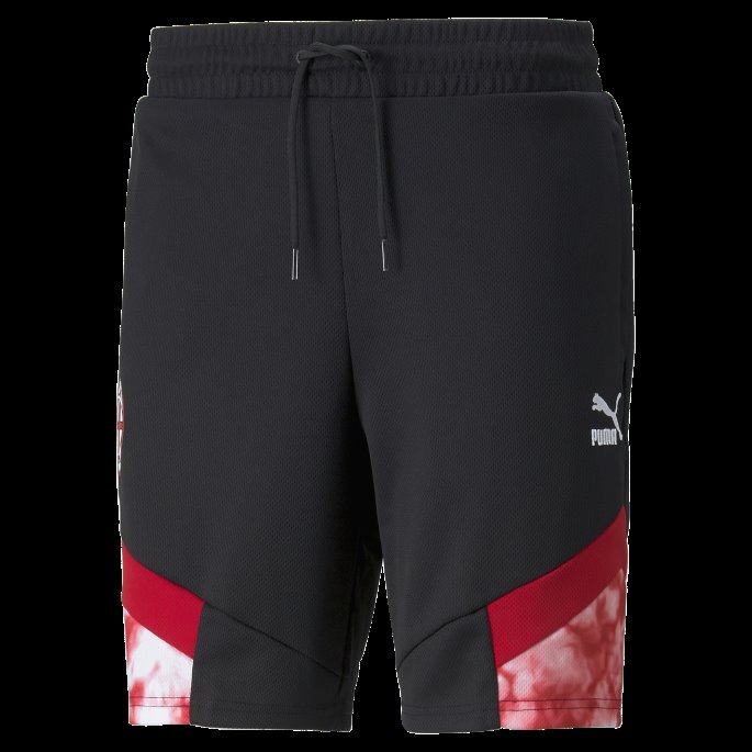 Svart-tango Rød Puma På Tilbud Acm Ikoniske Mcs Mesh Fotballshorts For Menn