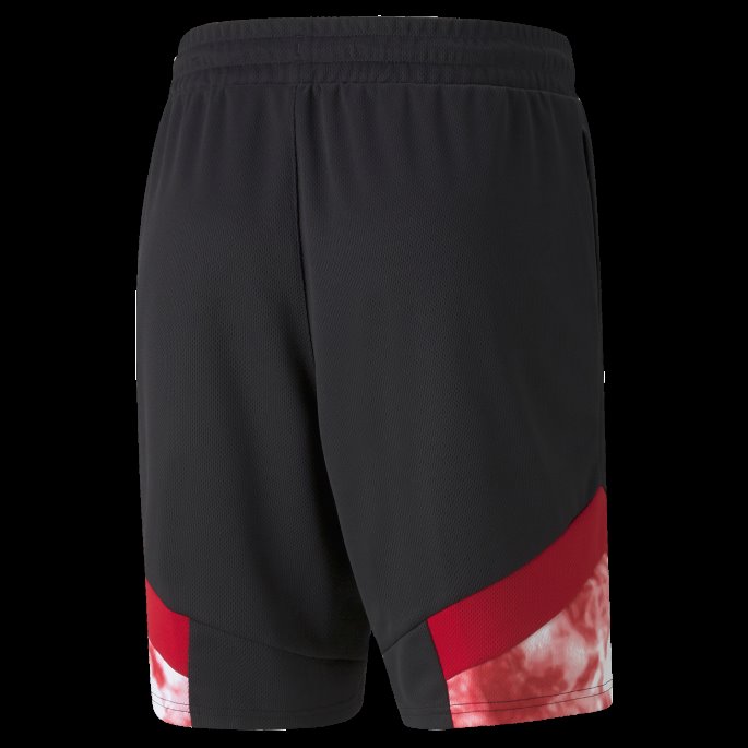 Svart-tango Rød Puma På Tilbud Acm Ikoniske Mcs Mesh Fotballshorts For Menn