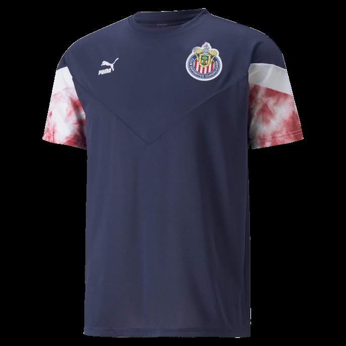Chivas Ikoniske Mcs Fotball-t-skjorte For Menn Puma På Tilbud Peacoat-chili Pepper