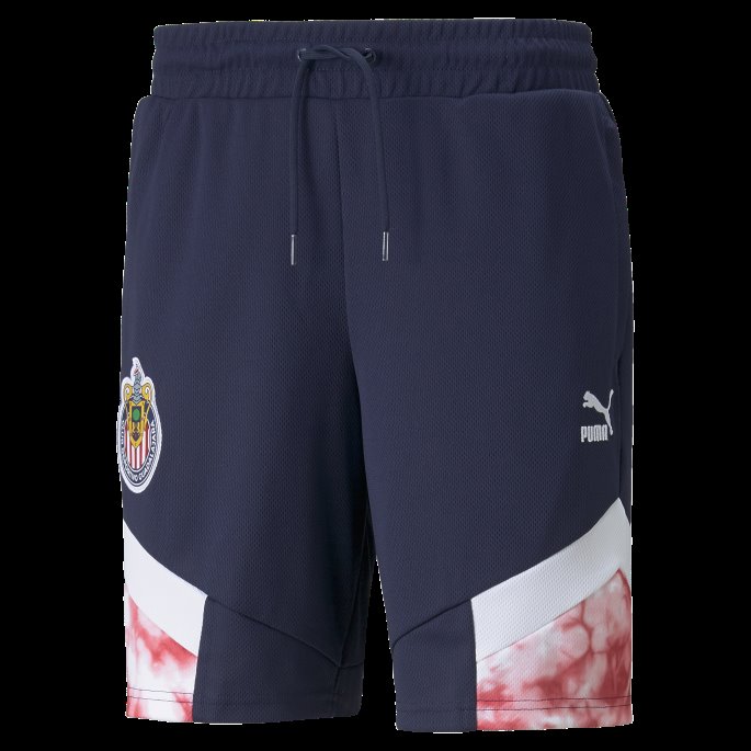 Puma På Salg Peacoat-chili Pepper Chivas Ikoniske Mcs Mesh Fotballshorts For Menn