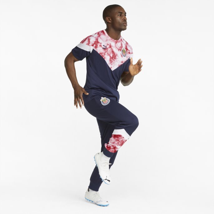 Peacoat-chili Pepper Chivas Ikoniske Mcs Fotballtreningsbukser For Menn Puma På Salg