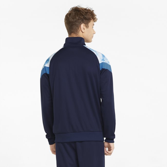 Peacoat-hvit Puma På Salg Av Ikonisk Mcs Mesh Fotballtreningsjakke For Menn