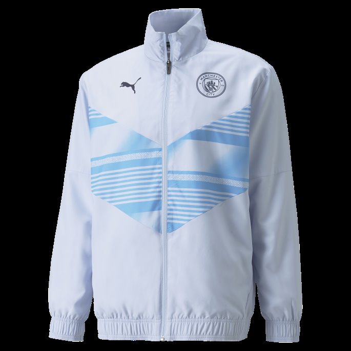 Puma På Tilbud Mann City Prematch Herre Fotballjakke Heather-peacoat