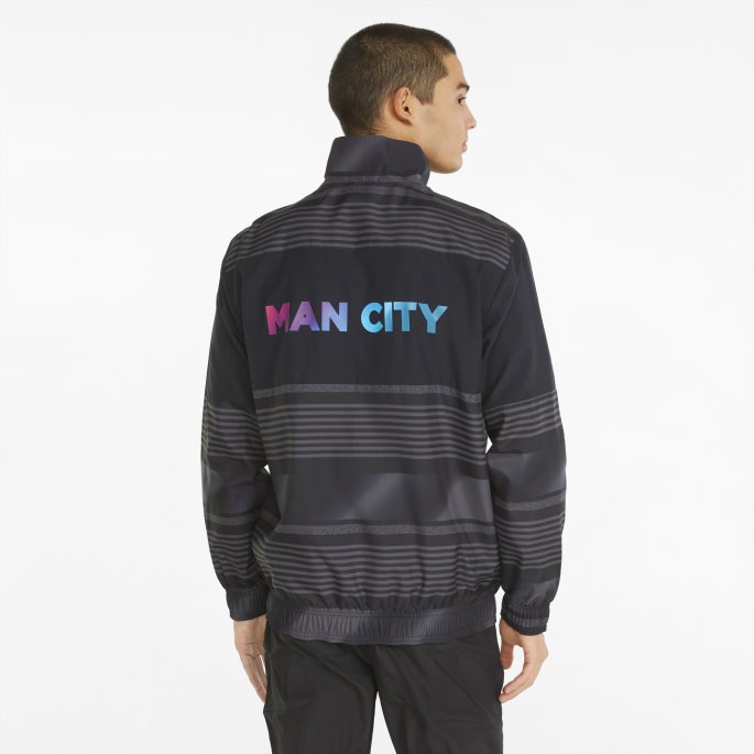 Man City Prematch Herre Fotballjakke Puma På Tilbud Svart