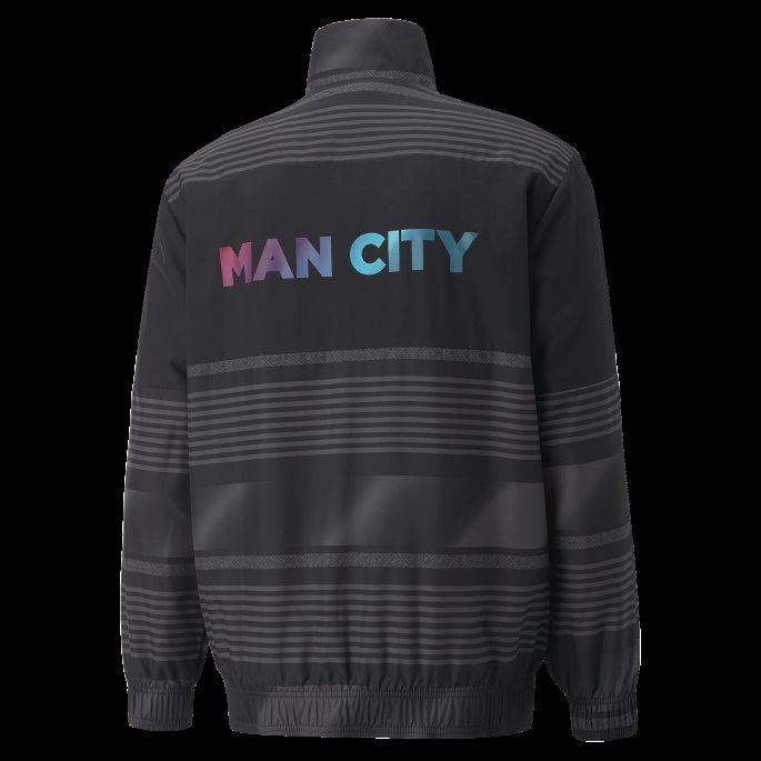 Man City Prematch Herre Fotballjakke Puma På Tilbud Svart