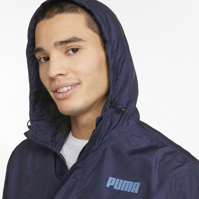 Peacoat Man City Ftbllegacy Vindjakke For Menn Puma På Salg