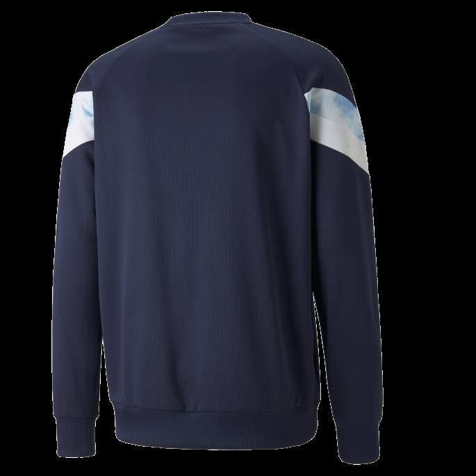 Peacoat-white Man City Ikoniske Mcs Crew Fotballgenser For Menn Puma På Salg