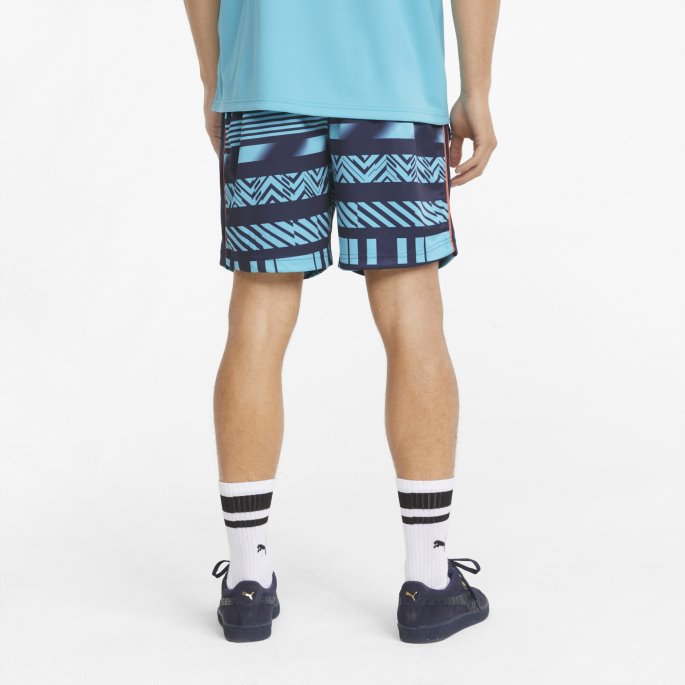 Scuba Blue-peacoat Mann City Ftblheritage Menns Shorts Puma På Salg
