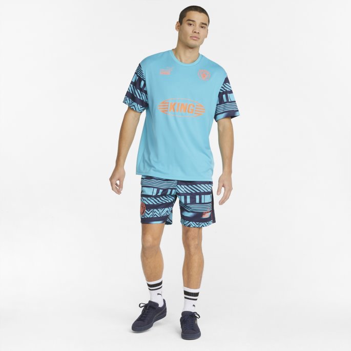 Scuba Blue-peacoat Mann City Ftblheritage Menns Shorts Puma På Salg