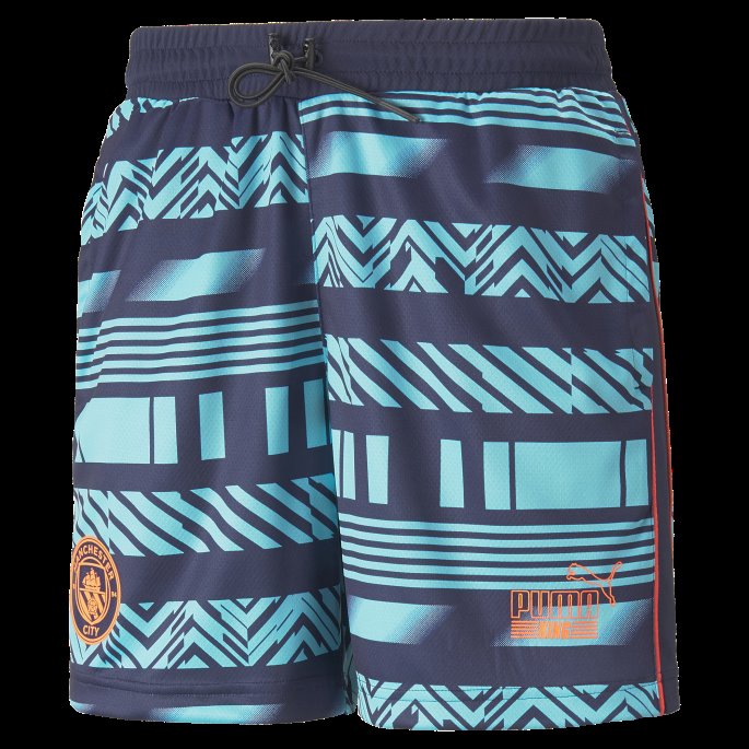 Scuba Blue-peacoat Mann City Ftblheritage Menns Shorts Puma På Salg