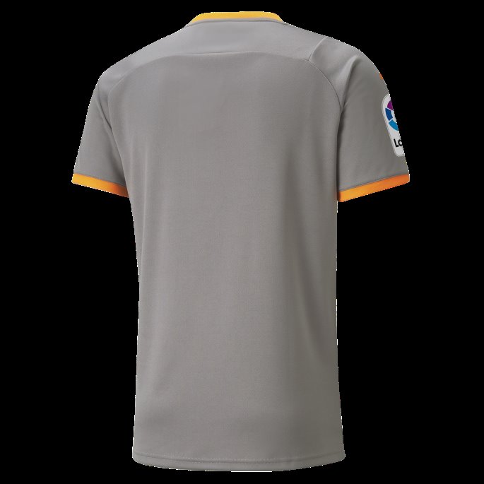 Puma På Salg Stål Grå, Levende Oransje Valencia Cf Fjerde Kopi Herretrøye