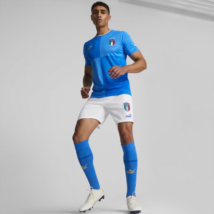 Italia Hjem 22-23 Replika Jersey Menn Puma På Salg Tenne Blå-ultrablå