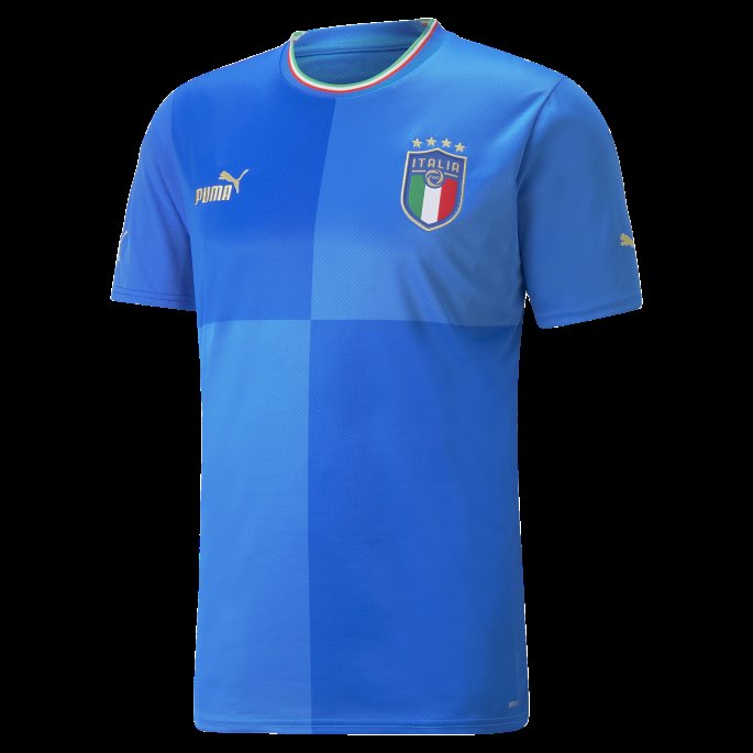 Italia Hjem 22-23 Replika Jersey Menn Puma På Salg Tenne Blå-ultrablå