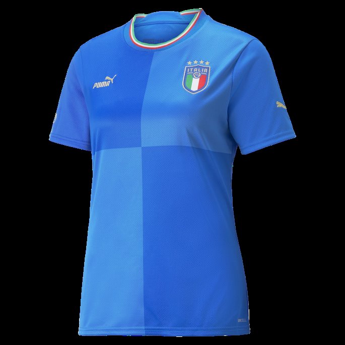 Italia Hjem 22-23 Kopi Jersey Kvinner Puma På Salg Tenne Blå-ultrablå
