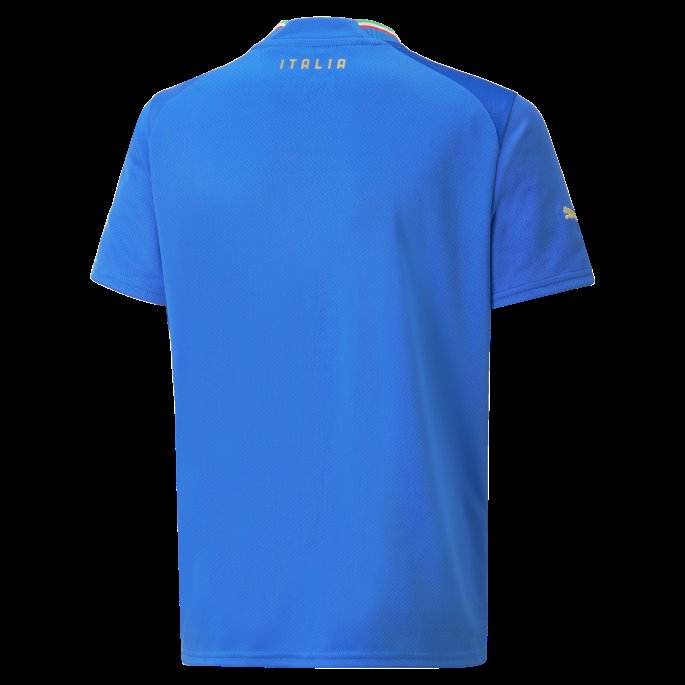 Italia Hjem 22-23 Replika Jersey Ungdom Tenne Blå-ultrablå Puma På Salg