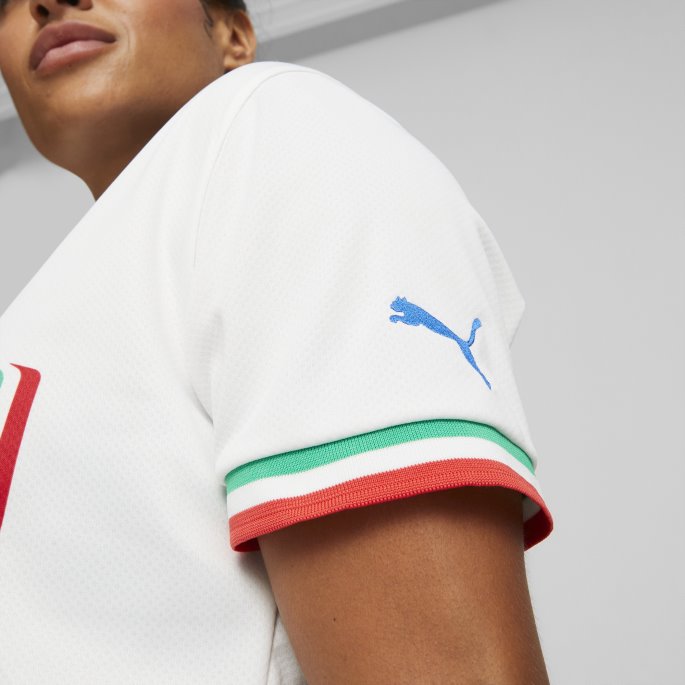 Italia Borte 22-23 Replica Jersey Kvinner Hvit-ultrablå Puma På Salg