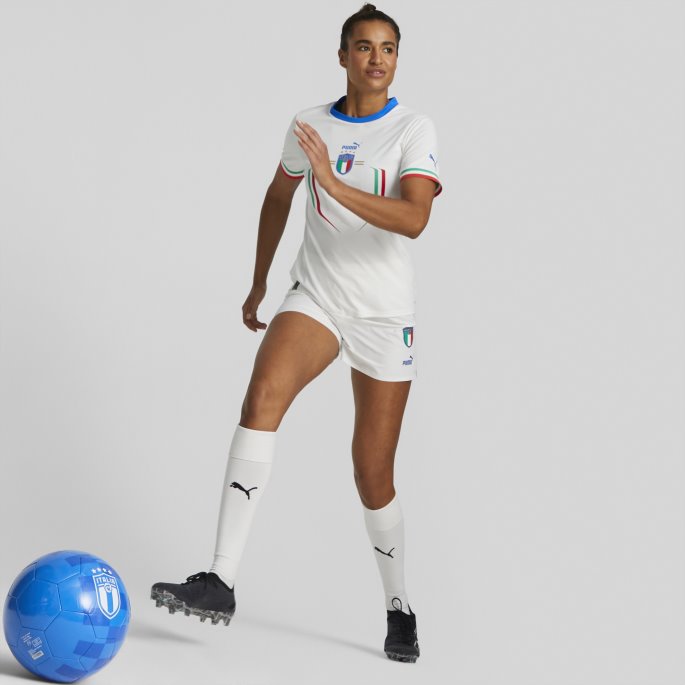 Italia Borte 22-23 Replica Jersey Kvinner Puma På Tilbud Hvit-ultrablå