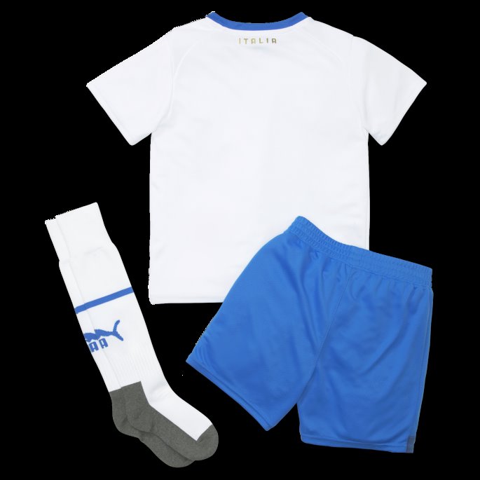Italia Borte 22-23 Mini Kit Puma På Salg Hvit-ultrablå