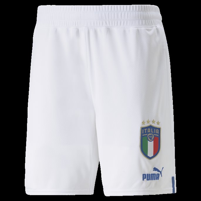 Hvit-antennende Blå Puma På Salg Italia 22-23 Replica Herreshorts