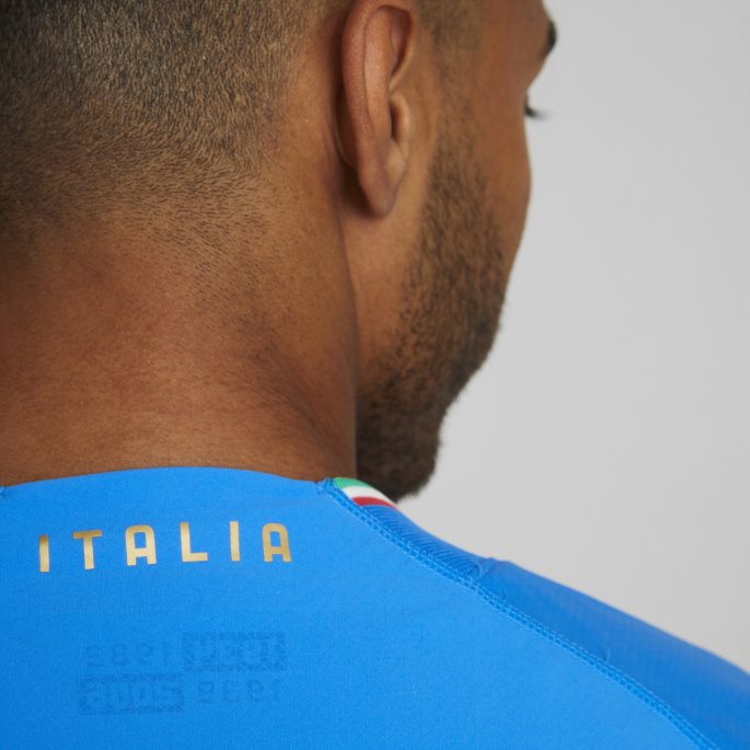 Ignite Blå-ultrablå Puma På Salg Italia Hjem 22-23 Autentisk Jersey Herre