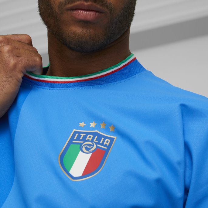 Ignite Blå-ultrablå Puma På Salg Italia Hjem 22-23 Autentisk Jersey Herre