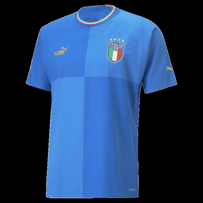 Ignite Blå-ultrablå Puma På Salg Italia Hjem 22-23 Autentisk Jersey Herre