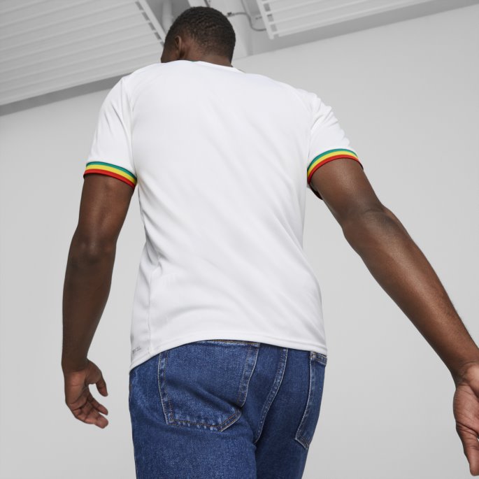 Puma På Salg Hvit-pepper Grønn Senegal Hjem '22-'23 Replika Jersey For Menn