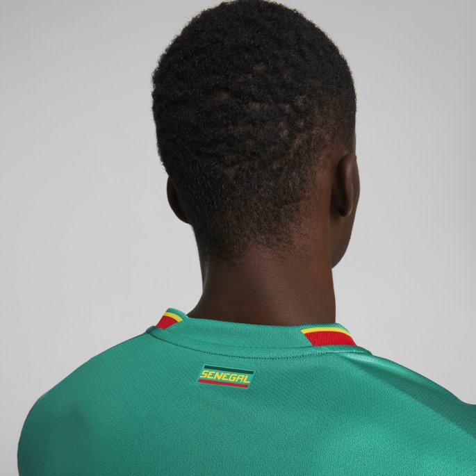 Puma På Salg Pepper Grønn-rød Senegal Borte 22-23 Replica Jersey Herre