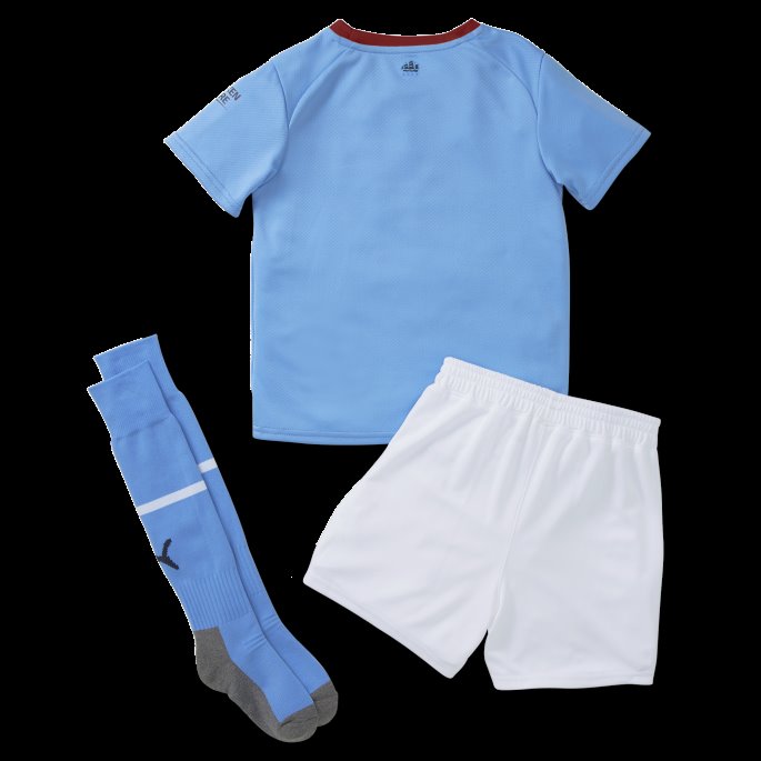 Puma På Salg Team Lys Blå-intens Rød Manchester City F.c. Hjemme 22-23 Minisett