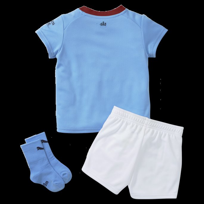 Puma På Salg Team Lys Blå-intens Rød Manchester City F.c. Hjemme 22-23 Babysett