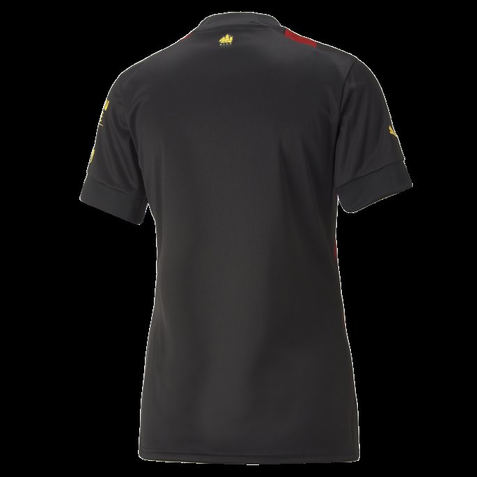 Puma På Salg Svart-tango Rød Manchester City F.c. Borte 22-23 Replika Jersey Kvinner