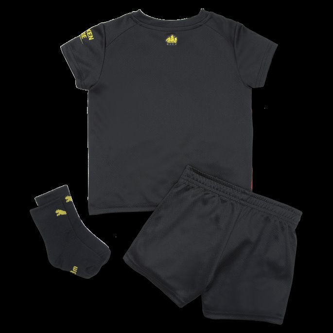 Svart-tango Rød Manchester City F.c. Borte 22-23 Baby Kit Puma På Salg